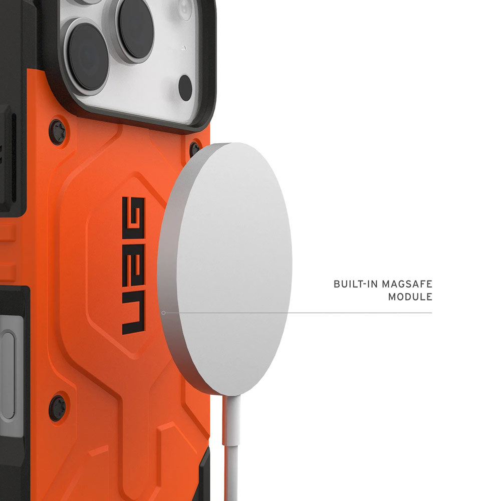 Picture of Apple iPhone 17 Pro 6.3 Case | UAG Pathfinder Magsafe Compatible Drop Proof Case for iPhone 17 Pro 6.3 (Orange)