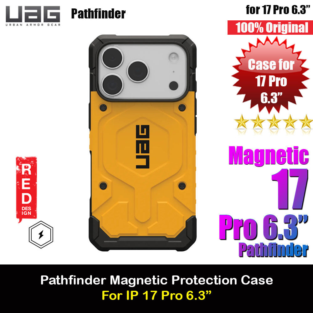 Picture of Apple iPhone 17 Pro 6.3 Case | UAG Pathfinder Magsafe Compatible Drop Proof Case for iPhone 17 Pro 6.3 (Heritage Yellow)