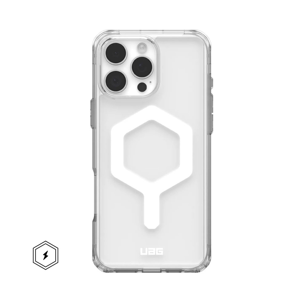 Picture of Apple iPhone 16 Pro Max 6.9 Case | UAG Plyo Magsafe Drop Proof Shock Impact Resistant Transparent Clear Case for iPhone 16 Pro Max 6.9 (Ice White)