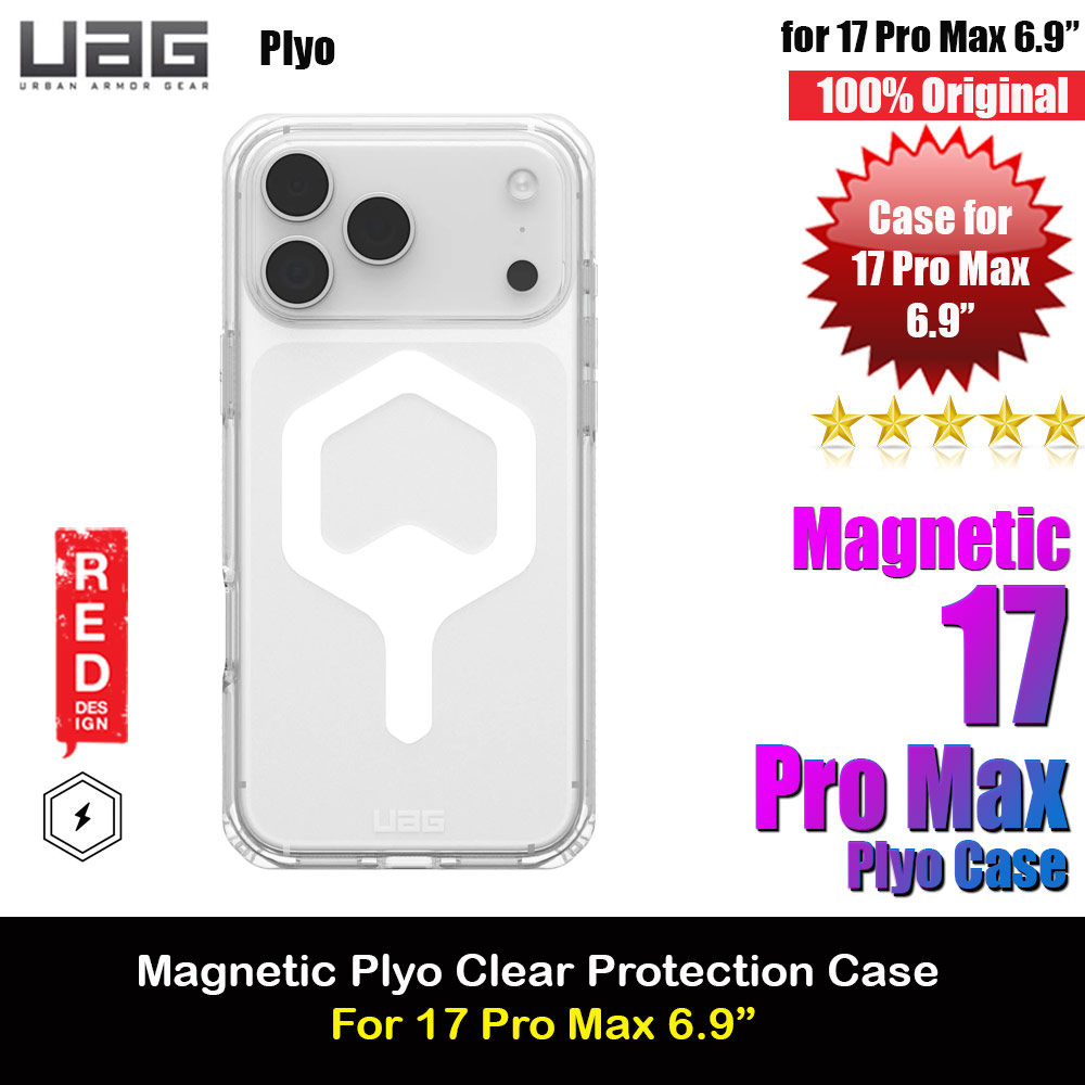 Picture of Apple iPhone 17 Pro Max 6.9 Case | UAG Plyo Magsafe Compatible Drop Proof Clear Case for iPhone 17 Pro Max 6.9 (Ice White)