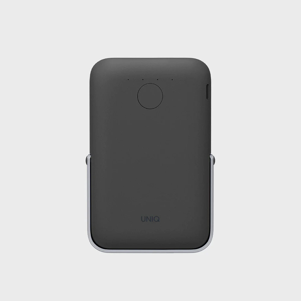 Picture of Uniq Hoveo Magnetic Wireless Powerbank 15W Max 20W USB-C PD with Viewing Stand (Grey)