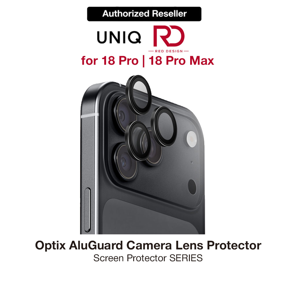 Picture of Uniq Optix AluGuard Camera Aluminum Frame Anti Reflection HD Clarity Camera Lens Protector for iPhone 18 Pro iPhone 18 Pro Max - Graphite Black Apple iPhone 18 Pro- Apple iPhone 18 Pro Cases, Apple iPhone 18 Pro Covers, iPad Cases and a wide selection of Apple iPhone 18 Pro Accessories in Malaysia, Sabah, Sarawak and Singapore 