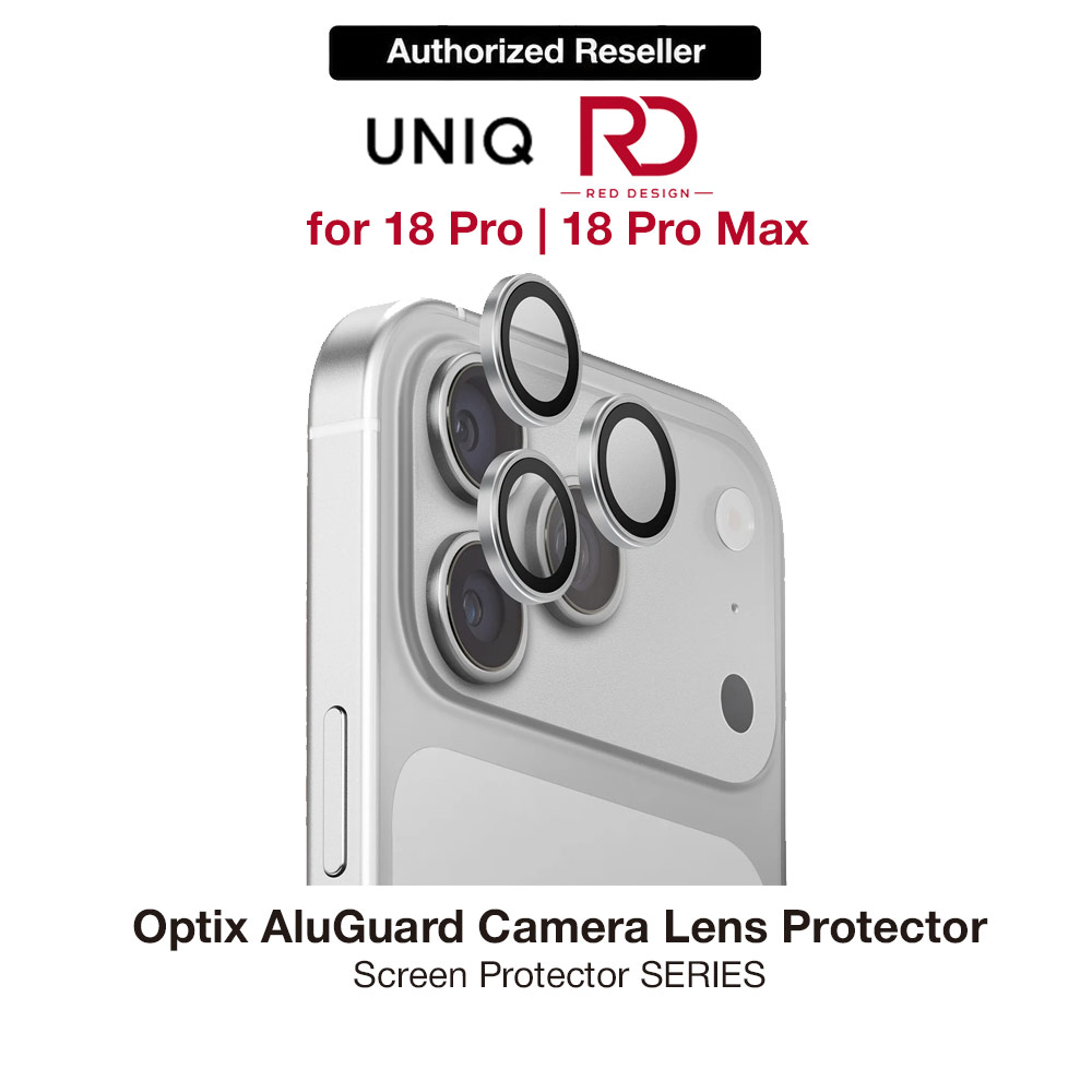 Picture of Uniq Optix AluGuard Camera Aluminum Frame Anti Reflection HD Clarity Camera Lens Protector for iPhone 18 Pro iPhone 18 Pro Max - Sterling Silver Apple iPhone 18 Pro- Apple iPhone 18 Pro Cases, Apple iPhone 18 Pro Covers, iPad Cases and a wide selection of Apple iPhone 18 Pro Accessories in Malaysia, Sabah, Sarawak and Singapore 