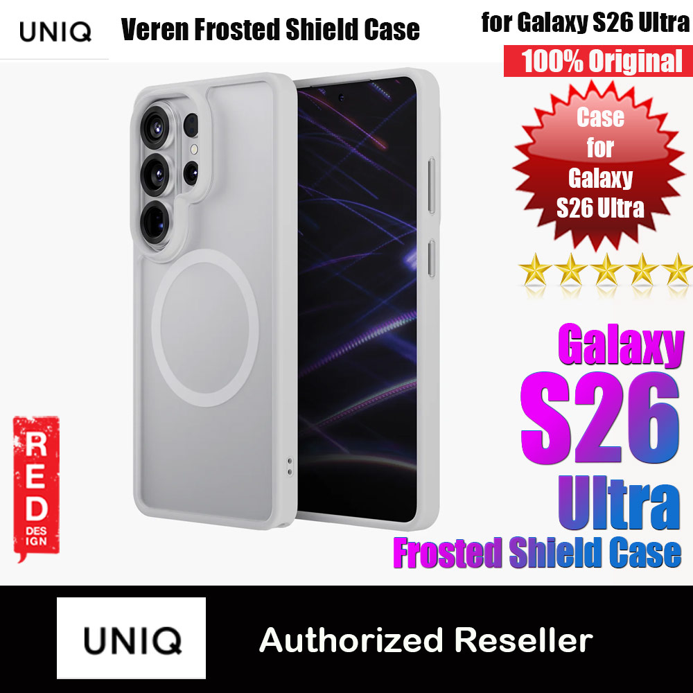 Picture of Uniq Hybrid Veren with MagClick Charging Matte Frosted Case for Samsung Galaxy S26 Ultra (Chalk Frost) Samsung Galaxy S26 Ultra- Samsung Galaxy S26 Ultra Cases, Samsung Galaxy S26 Ultra Covers, iPad Cases and a wide selection of Samsung Galaxy S26 Ultra Accessories in Malaysia, Sabah, Sarawak and Singapore 