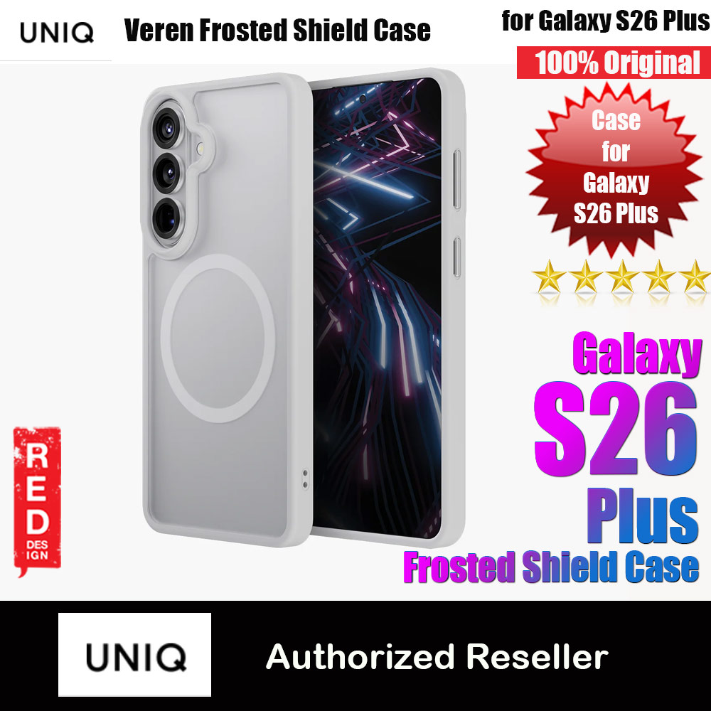 Picture of Uniq Hybrid Veren with MagClick Charging Matte Frosted Case for Samsung Galaxy S26 Plus (Chalk Frost) Samsung Galaxy S26 Plus- Samsung Galaxy S26 Plus Cases, Samsung Galaxy S26 Plus Covers, iPad Cases and a wide selection of Samsung Galaxy S26 Plus Accessories in Malaysia, Sabah, Sarawak and Singapore 