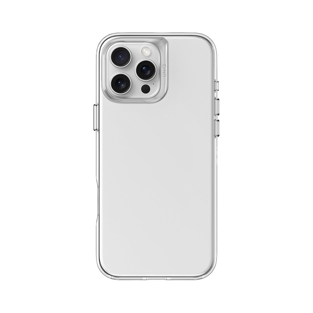 Picture of Apple iPhone 16 Pro Max 6.9 Case | Uniq Air Fender Slim Ultra Light Flex Soft Drop Protection Case for iPhone 16 Pro Max 6.9 (Clear)