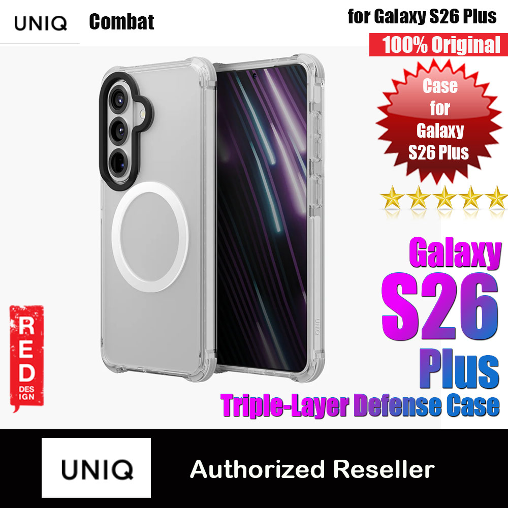 Picture of Uniq Combat Triple-Layer Defense Drop Protection Case for Samsung Galaxy S26 Plus (Blanc White) Samsung Galaxy S26 Plus- Samsung Galaxy S26 Plus Cases, Samsung Galaxy S26 Plus Covers, iPad Cases and a wide selection of Samsung Galaxy S26 Plus Accessories in Malaysia, Sabah, Sarawak and Singapore 