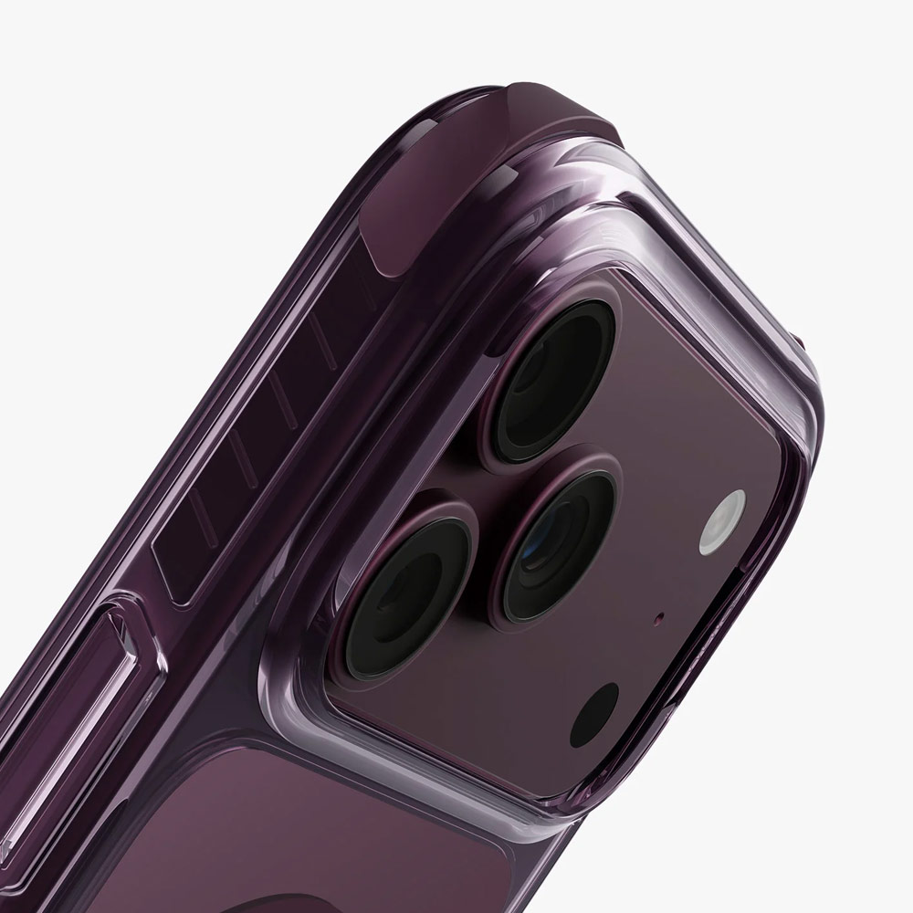 Picture of Apple iPhone 18 Pro Case | Uniq Clario MagClick Eco-Friendly Drop Protection Case with Camera Control Button for iPhone 18 Pro 6.3 - Fig Purple