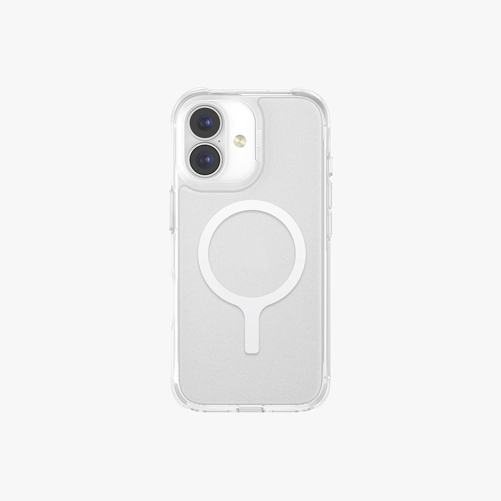 Picture of Apple iPhone 17 6.3 Case | Uniq LifePro Xtreme Hybrid Magclick Slim Thin Anti Finger Print Transparent Drop Protection Case for iPhone 17 6.3 (Frosted Clear)