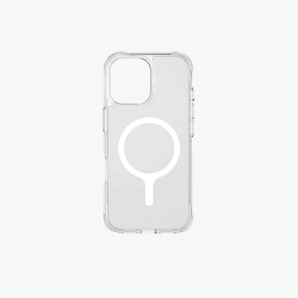 Picture of Apple iPhone 17 6.3 Case | Uniq LifePro Xtreme Hybrid Magclick Slim Thin Anti Finger Print Transparent Drop Protection Case for iPhone 17 6.3 (Frosted Clear)