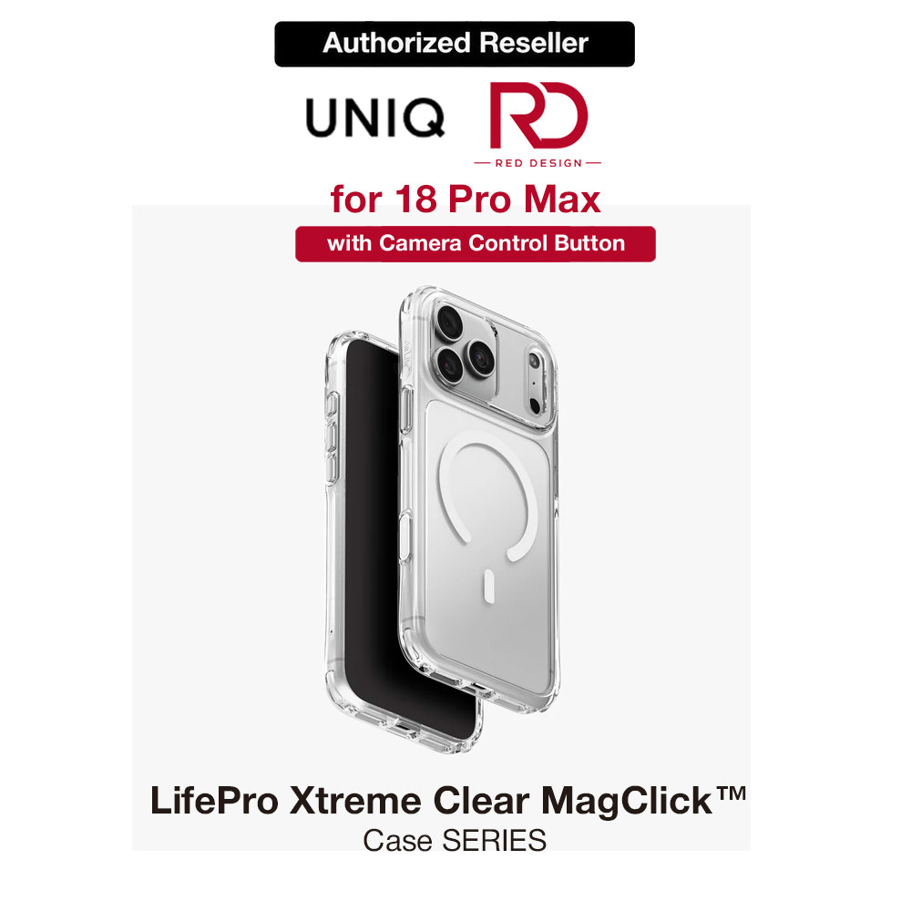 Picture of Uniq LifePro Xtreme Clear MagClick Case with Camera Control Button for iPhone 18 Pro Max 6.9 - Clear Apple iPhone 18 Pro Max- Apple iPhone 18 Pro Max Cases, Apple iPhone 18 Pro Max Covers, iPad Cases and a wide selection of Apple iPhone 18 Pro Max Accessories in Malaysia, Sabah, Sarawak and Singapore 