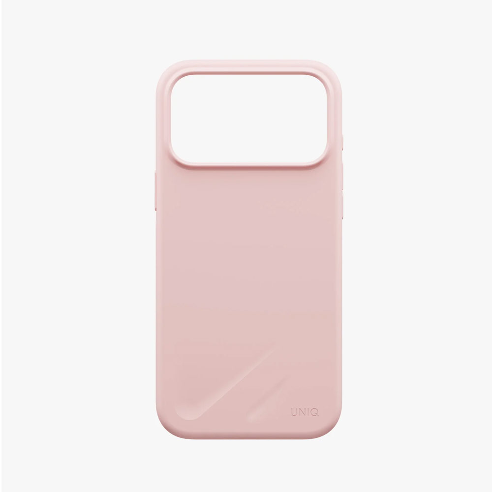 Picture of Apple iPhone 18 Pro Max Case | Uniq Lino Hybrid Silicone Lightweight Magnetic Protection Case with Camera Control Button for iPhone 18 Pro Max - Pale Rose