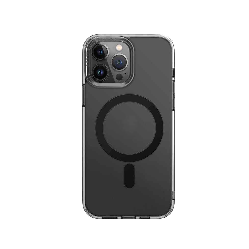 Picture of Apple iPhone 14 Pro 6.1 Case | Uniq MagClick LifePro Xtreme Drop Protection Magsafe Compatible Magnetic Case for iPhone 14 Pro 6.1 (Magsafe Compatible Smoke)