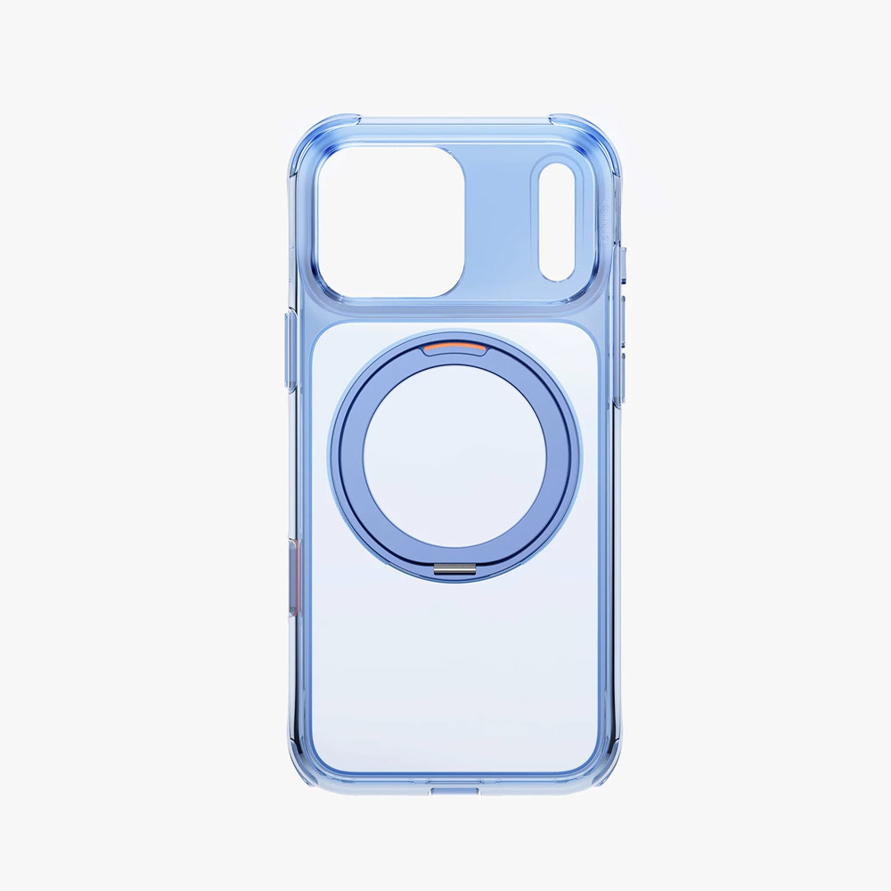 Picture of Apple iPhone 18 Pro Case | Uniq Swivix 360 Rotating Kickstand Magnetic Drop Protection Case with Camera Control Button for iPhone 18 Pro- Polar Blue