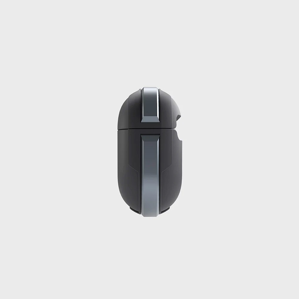 Picture of Apple Airpods 3 Case | Uniq Valencia Tough Drop Protection Hard Case with aluminium bumper for Airpods 3 Airpods 3rd Gen (Grey)