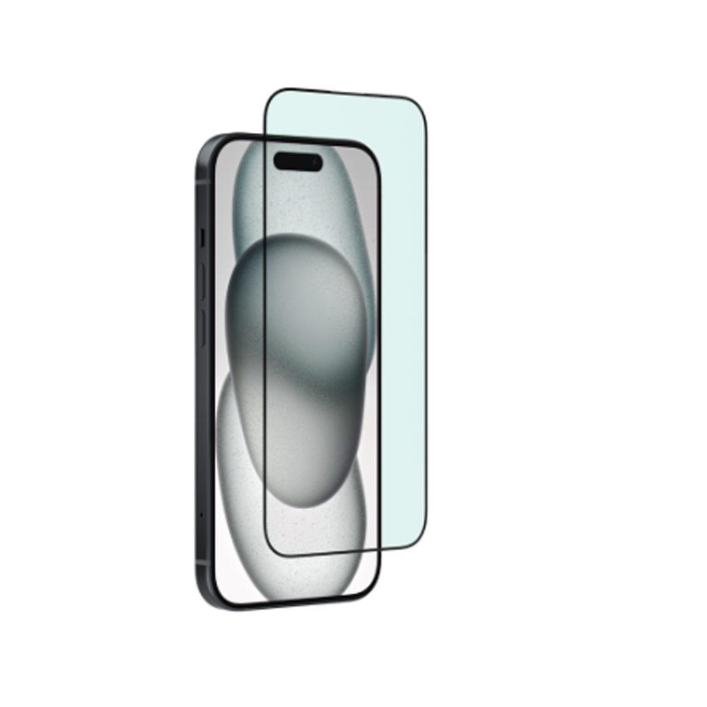 Picture of Apple iPhone 16 Pro 6.3 Screen Protector | Zagg Glass Elite Edge Vision Guard Tempered Glass Screen Protector with Easy Installation Tray for iPhone 16 Pro 6.3 (Anti Blue Light)