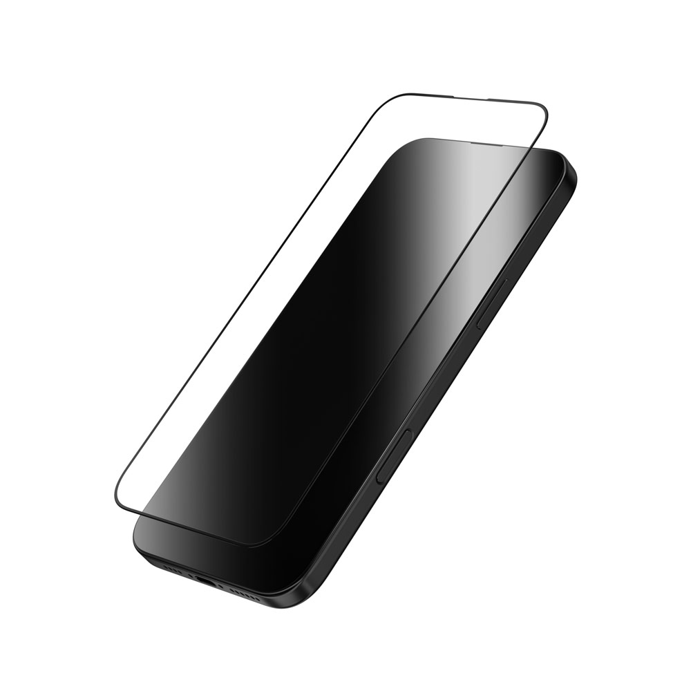 Picture of Apple iPhone 16 Pro 6.3 Screen Protector | Zagg Glass Elite Edge Anti Reflection Tempered Glass Screen Protector with Easy Installation Tray for iPhone 16 Pro 6.3 (Clear)