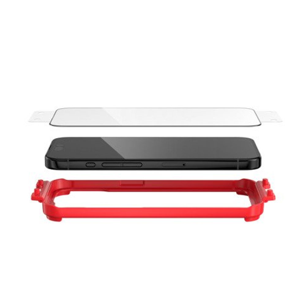 Picture of Apple iPhone 15 Plus 6.7 Screen Protector | Zagg Glass Plus Edge Tempered Glass Screen Protector with Easy Installation Tray for iPhone 15 Plus 6.7 (Clear)