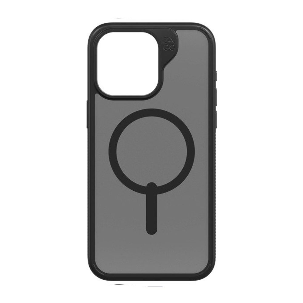 Picture of Apple iPhone 15 Pro 6.1 Case | Zagg Hampton Snap Magnetic Anti Slip Grippable Drop Protection Case for iPhone 15 Pro 6.1 (Black)