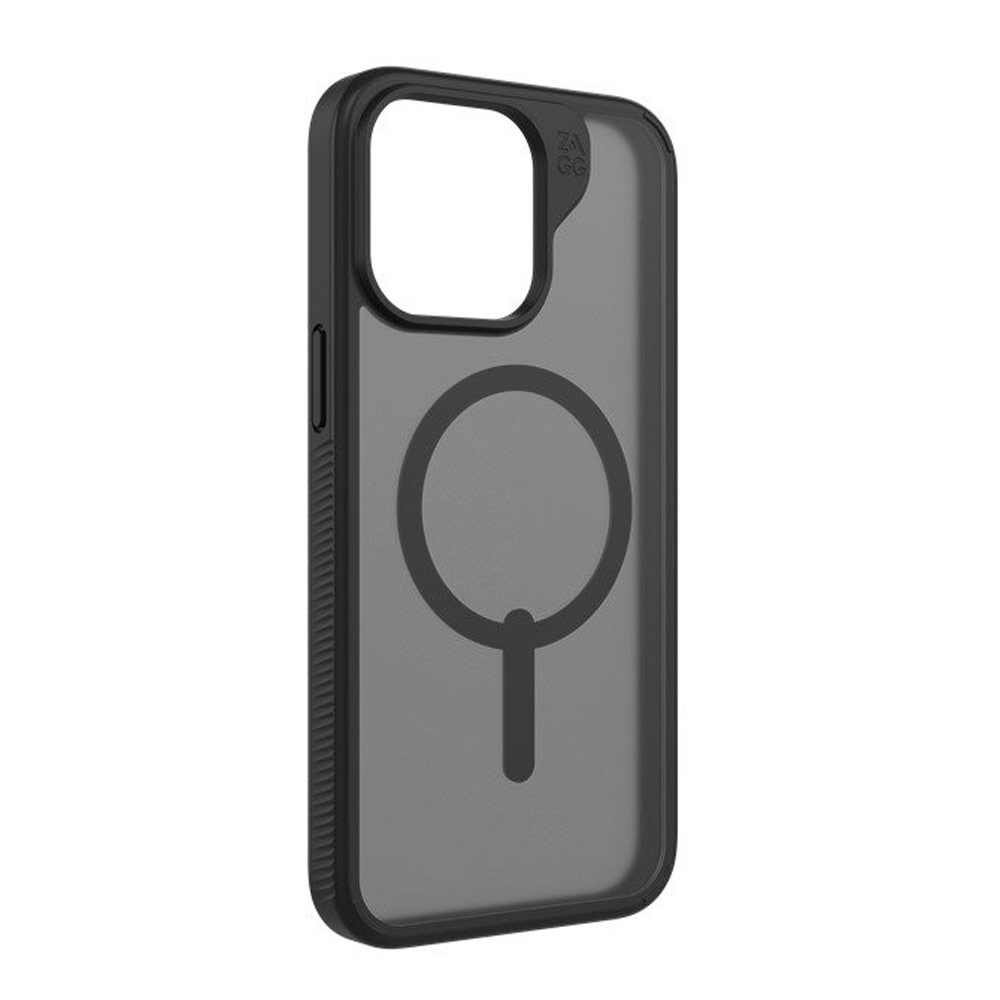 Picture of Apple iPhone 15 Pro 6.1 Case | Zagg Hampton Snap Magnetic Anti Slip Grippable Drop Protection Case for iPhone 15 Pro 6.1 (Black)