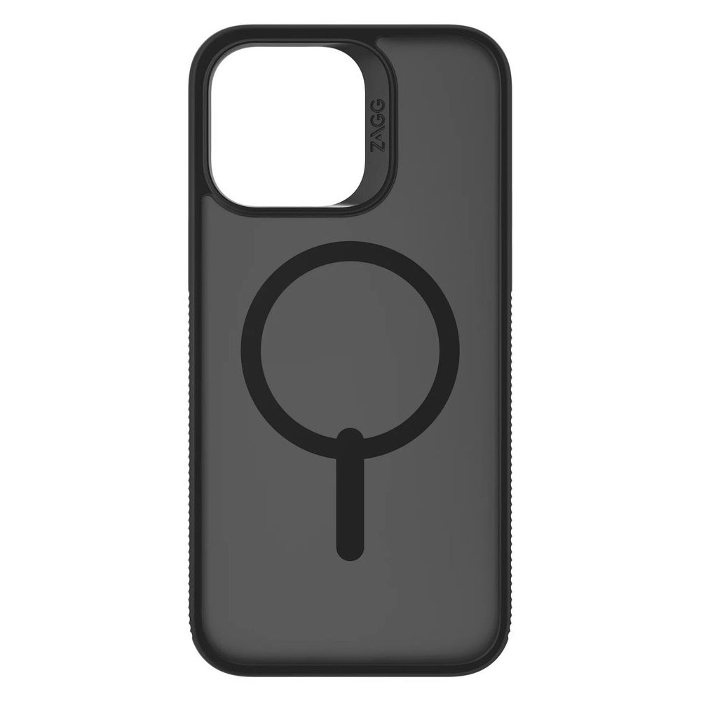 Picture of Apple iPhone 14 6.1 Case | Zagg Hampton Snap Slim Design Improved Grip Drop Protection Magsafe Compatible Case for iPhone 14 6.1 (Matte Black Tint)
